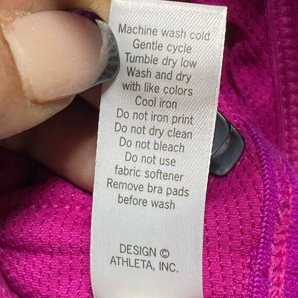 Athleta Strappy Purple Hyper Focus Padded Criss Cross Back Sports Bra XXS - Picture 8 of 10
